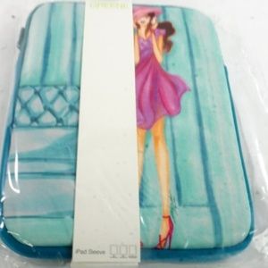 Green + Grey ipad Sleeve